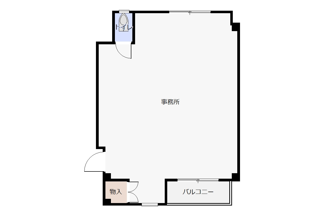 城南第２ビル　3階北側の間取り