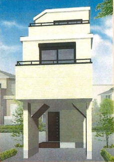 【外観パース】 | A号棟パース