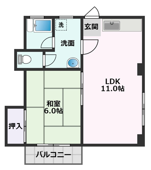 【間取り】 | 三恵吹田ハイツ