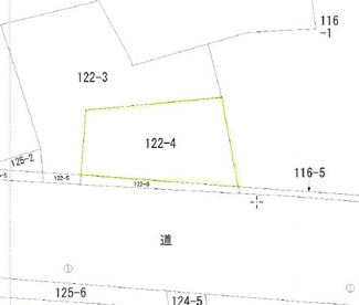 【土地図】 | 北秋田市綴子字大堤・売地