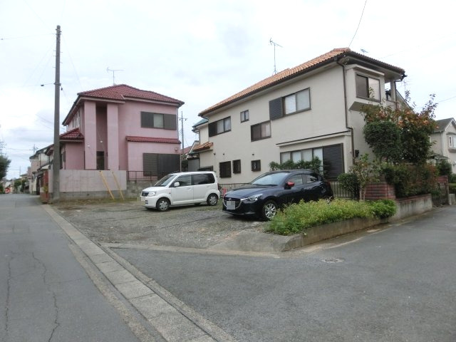 鴻巣市大間２丁目の売地の外観|敷地の北西側から撮影。2019年10月26日 16:45頃。