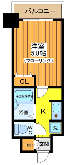 【間取り】 | メインステージ三軒茶屋 | ＊反転タイプとなります