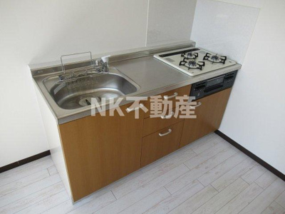 【キッチン】 | ラガーパレス花園（東花園賃貸） | ガス3口のシステムキッチンです