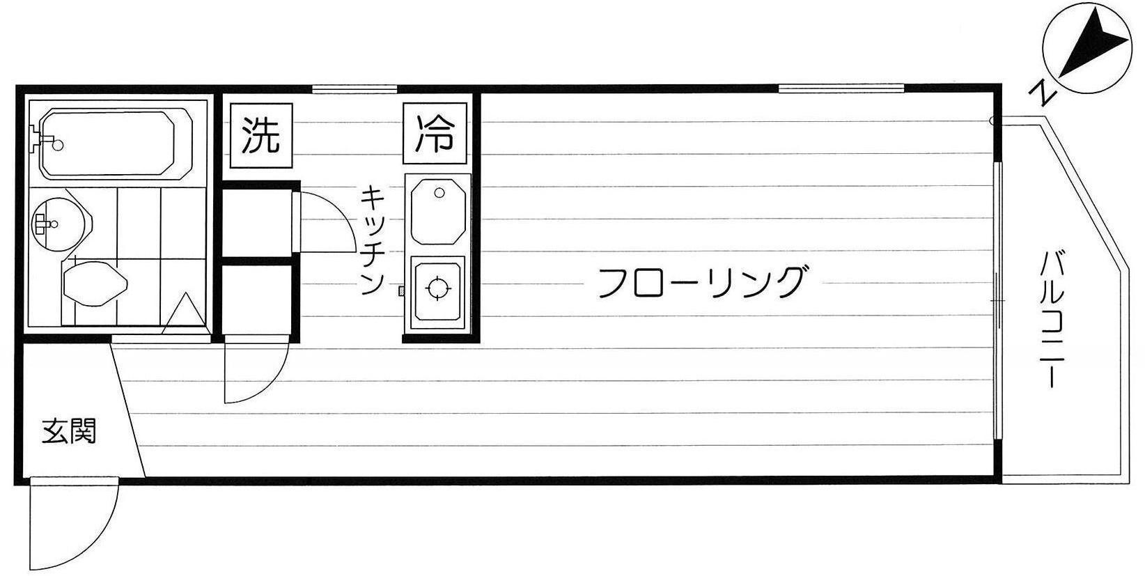 スカイコート本郷東大前の間取り|ワンルーム