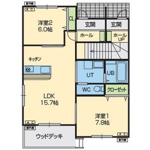 コンフォート下太田の間取り|※反転タイプです。