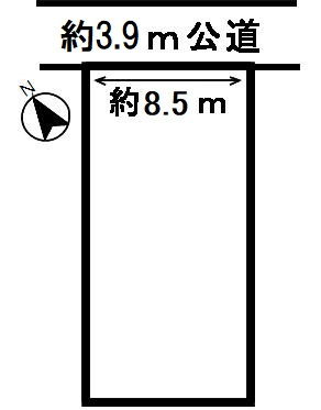 ５３８２０　岐阜市鷺山土地の区画図