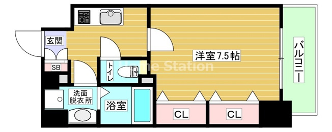 【間取り】 | パークフラッツ野田阪神駅前