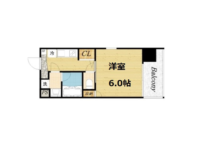 【間取り】 | Primavera Nishi Shinsaibashi
