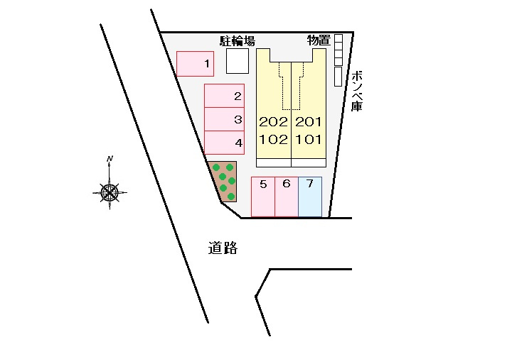 フリーデの区画図