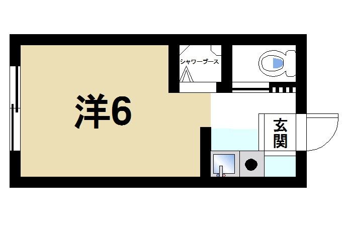 コーポ諏訪西大寺の間取り|シンプルで使いやすい間取りです