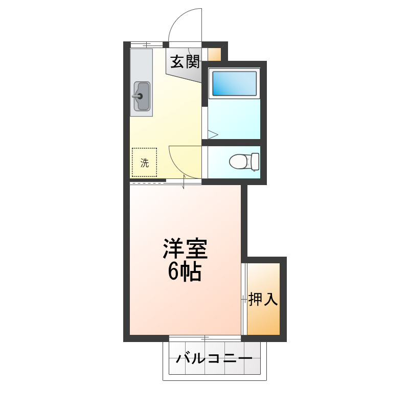 尾形コーポの間取り