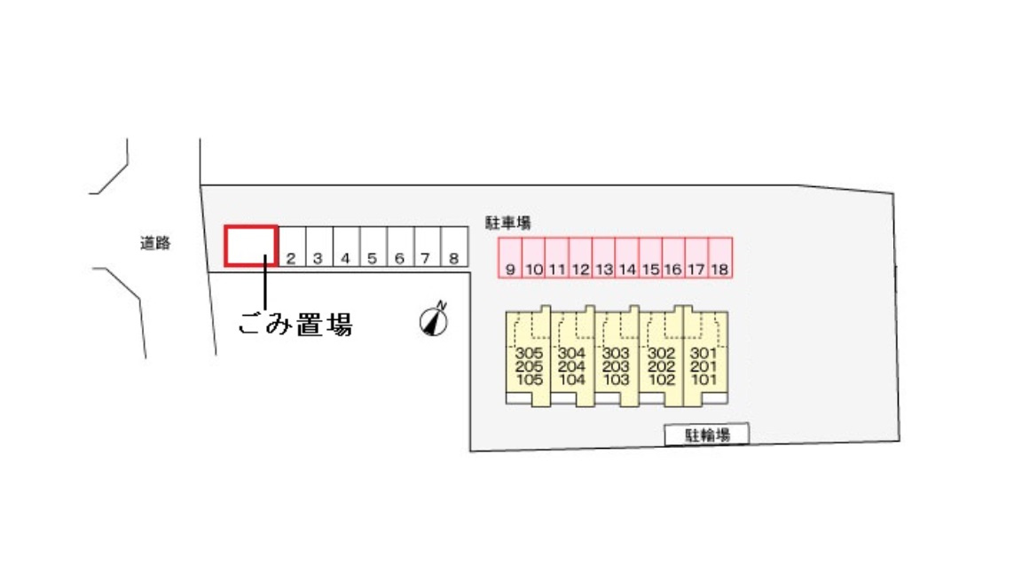ヒルズ・コートの区画図