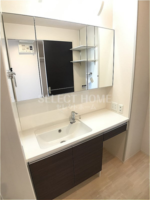 【独立洗面台】 | メゾン四季彩Ⅱ | 独立洗面台、朝の身支度には欠かせません