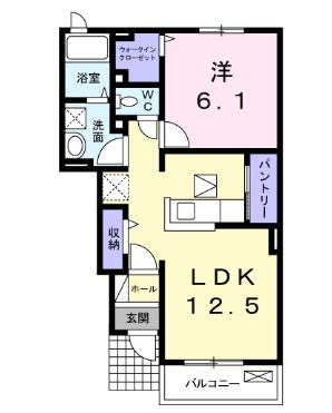 アリエッタ柏の間取り|１ＬＤＫタイプ