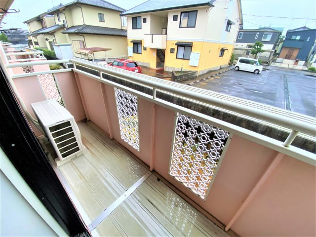 ディアコートⅡＢのバルコニー