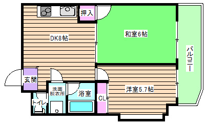 【間取り】 | プラム海老江