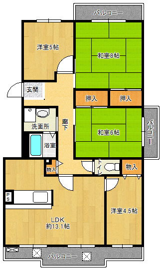 【間取り】 | 鹿の子台北ハイツ | 鹿の子台北ハイツ(GoodHome)