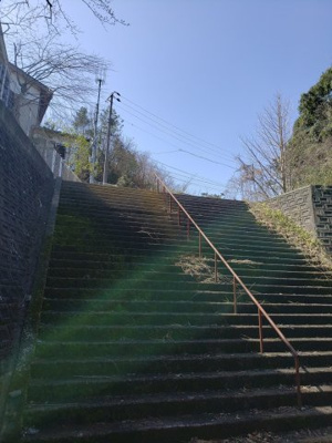 【外観】 | 鳥取市面影１丁目土地 | 階段を上った一番上です