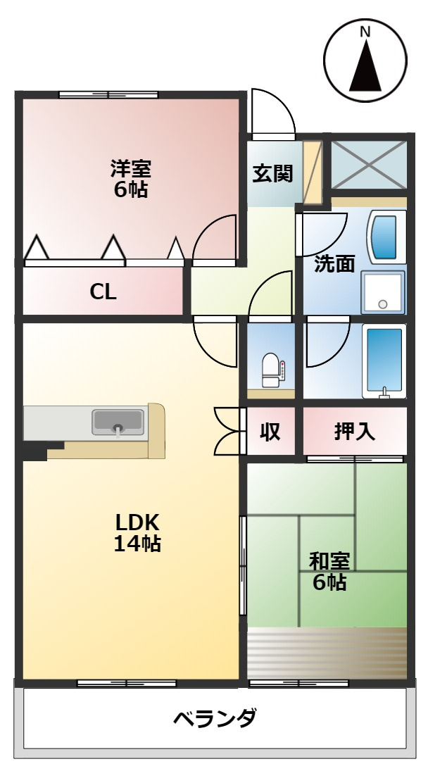 H・FFIELD 11の間取り