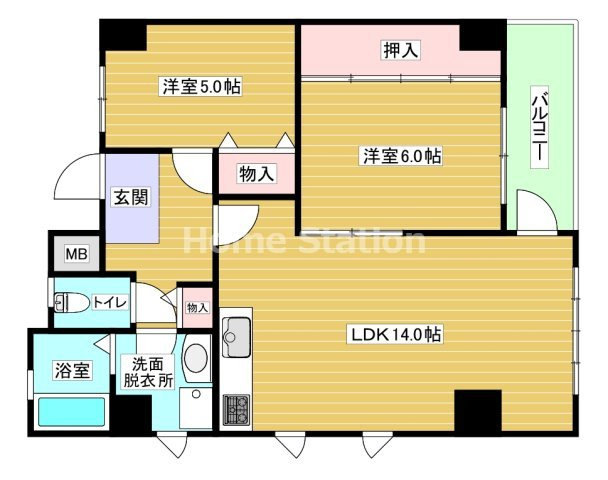 【間取り】 | ロベリア弐番館