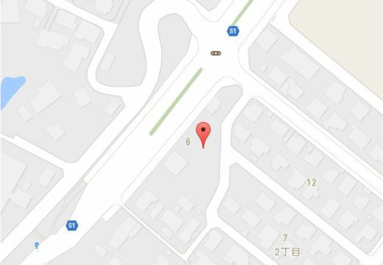 ブラン・ノワール弁天の地図