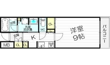 【間取り】 | ジオグランデ梅田茶屋町レジデンス