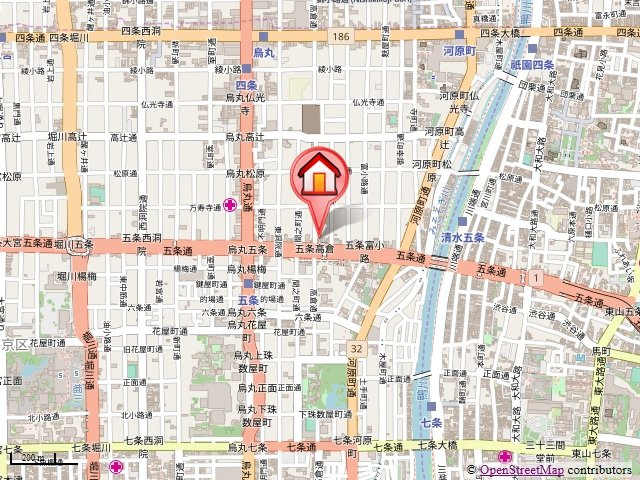 五条高倉Vivre2（旧：五条高倉レジデンスHORI）の地図