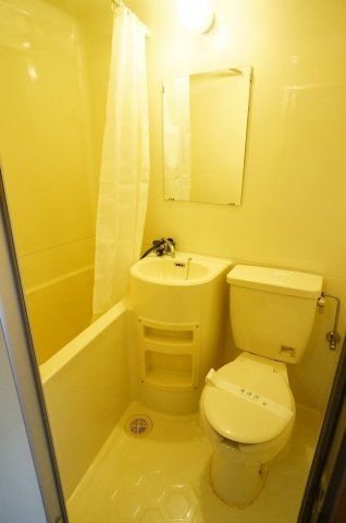 【浴室】 | コーポカヤバ | いつも清潔3点ユニット