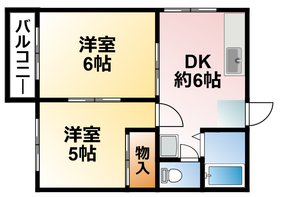 アフェールＪ森の間取り