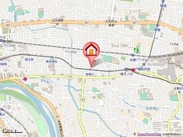 メゾン・ド嵯峨野の地図