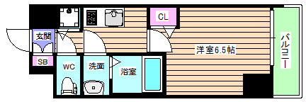【間取り】 | プレサンス京町堀サウス