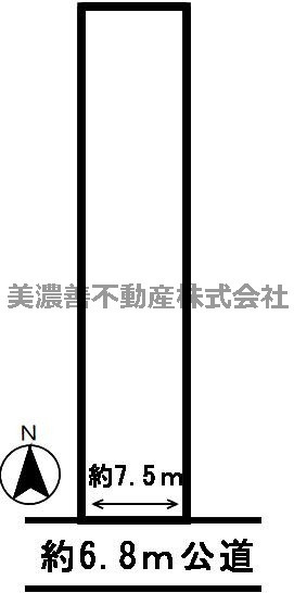 ５３９３３　岐阜市寺田土地の区画図