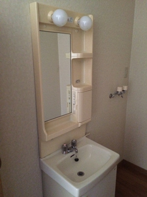 【独立洗面台】 | ドリーミング江口 | 独立洗面台、小物を置くことができて便利です