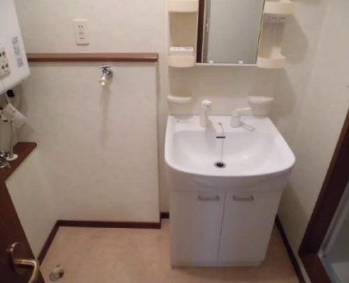 あじさい園の独立洗面台