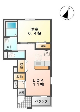 モンステラの間取り