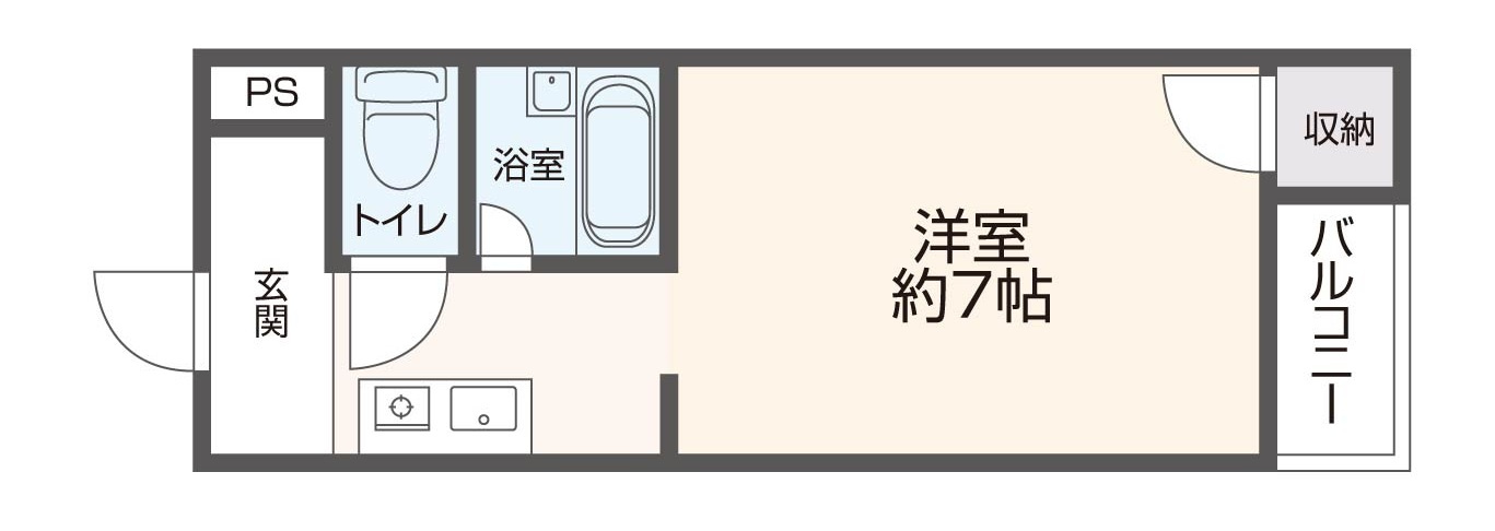 ピッコロオベスト( 近畿大学 一人暮らし )の間取り
