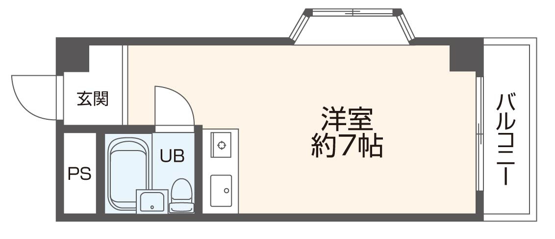 ハイツ當里家( 近畿大学 一人暮らし )の間取り