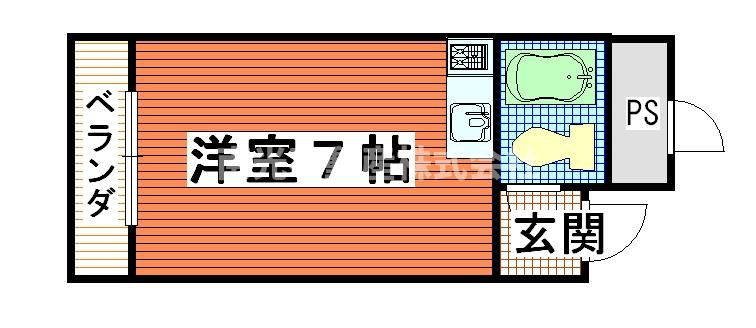 ハイツ當里家( 近畿大学 一人暮らし )の間取り