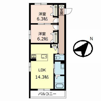 【間取り】 | シャーメゾン　ガーデンズ　今木