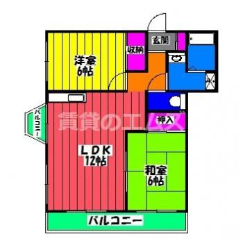 【間取り】 | カーサ・タカハシ | カーサ・タカハシの間取り