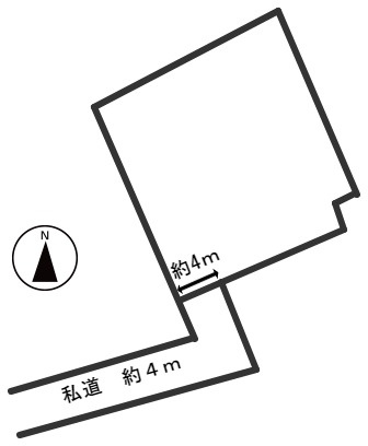 ５１３４６　岐阜市長良土地の区画図