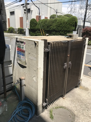 【その他共用部分】 | コーポカワイ | 敷地内のごみ置き場