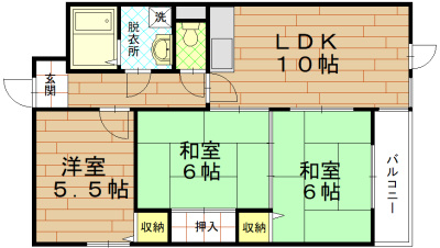 エスパシオ石田の間取り