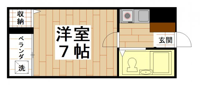 宝持ホワイトハイツ( 近畿大学 一人暮らし )の間取り