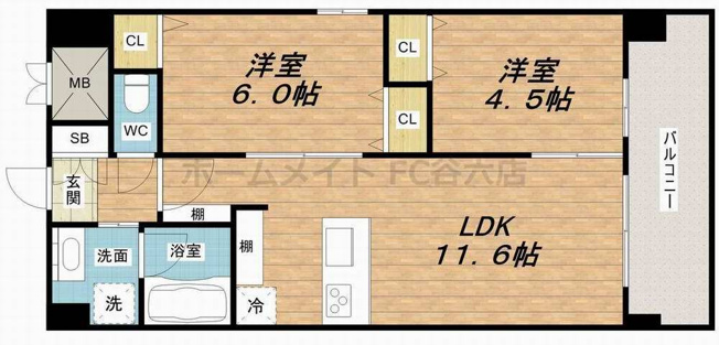 【間取り】 | グランマーレ小路駅前