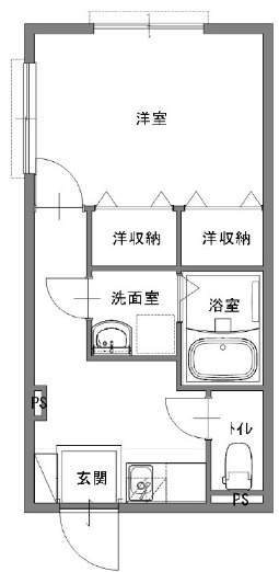 ハピネス松ヶ丘の間取り