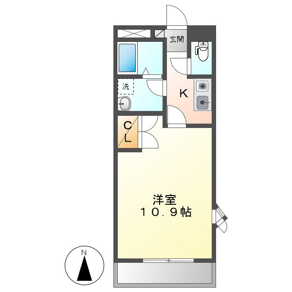 リベルテ北畝の間取り