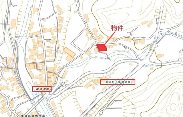 苫田郡鏡野町奥津　売土地306坪の地図