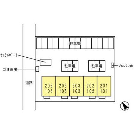 コンフォート・絆の区画図