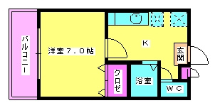 【間取り】 | グロウス春日